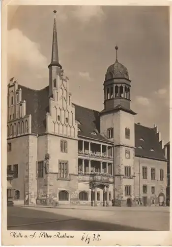 Halle a.S. Altes Rathaus ngl B4514