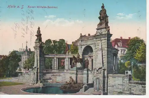 Halle an der Saale Kaiser Denkmal feldpgl1917 91.410