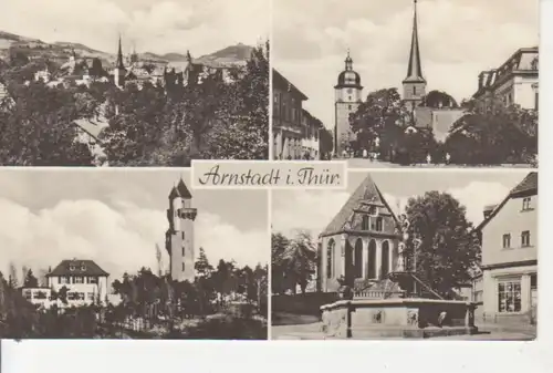 Arnstadt Mehrbildkarte Teilansichten gl1967 92.604