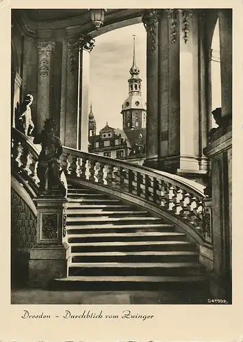 Dresden Durchblick vom Zwinger gl1958 114.293