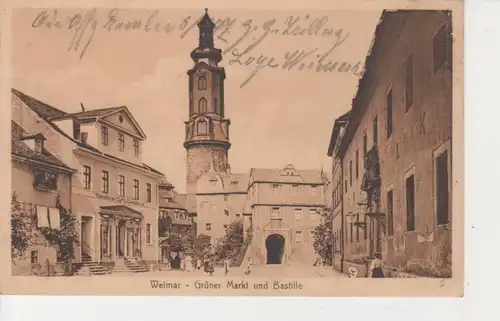 Weimar Grüner Markt und Bastille feldpgl1916 92.690