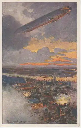 Zeppelin über Antwerpen ngl 98.292