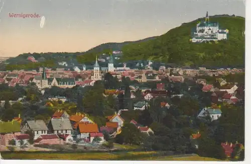 Wernigerode Stadtpanorama und Schloss ngl 91.141