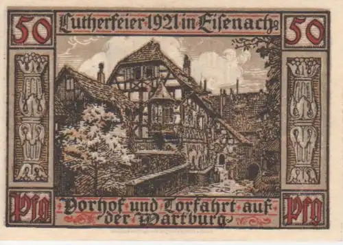Eisenach Notgeld der Stadt über 50 Pfennig 90.366