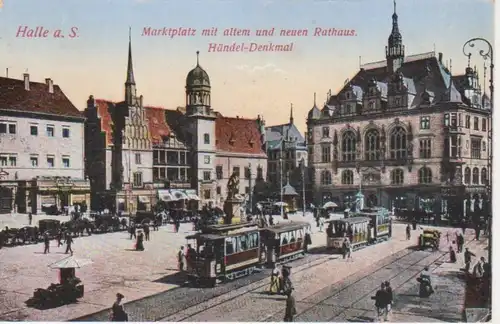 Halle a.S. Marktplatz gl1916 91.543