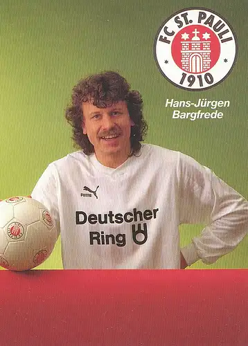 Fußball: FC St. Pauli Hamburg H.-J. Bargfrede 112.249