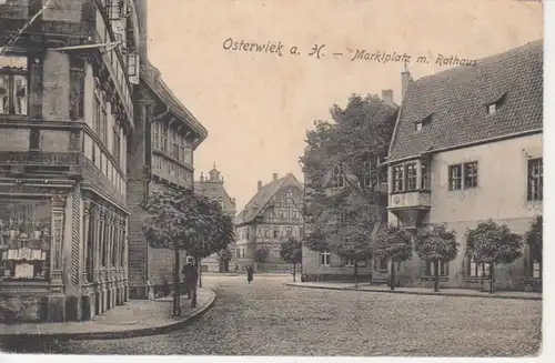 Osterwieck/Harz Marktplatz Rathaus gl1913 90.944