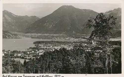 Bad Wiessee Panorama mit Wallberg gl1951 119.455