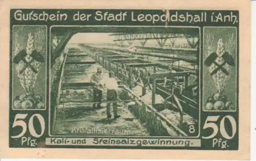 Leopoldshall Gutschein der Stadt über 50 Pf. 91.762