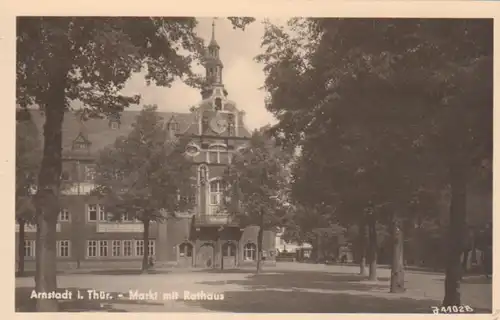 Arnstadt Markt mit Rathaus ngl 92.588