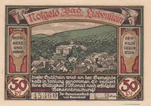 Bad Liebenstein Gutschein 50 Pfennig 89.624