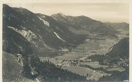 Bayrischzell Panorama mit Seeberg gl1932 119.202