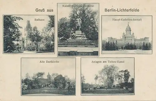 Berlin-Lichterfelde Rathaus Kirche Anlagen ngl 117.076