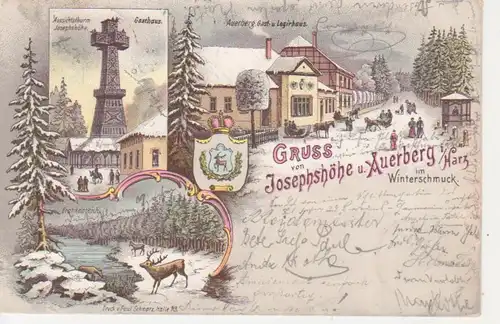 Josephshöhe/Auerberg Litho Gasthaus gl1901 92.121