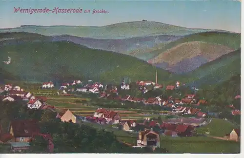 Wernigerode-Hasserode Panorama mit Brocken ngl 91.118