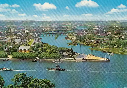 Koblenz Panorama Deutsches Eck ngl 134.011