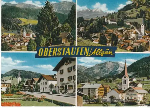 Oberstaufen im Allgäu Mehrbildkarte gl1967 29.078