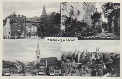 Merseburg Krummes Tor Marktplatz Schloß gl1937 91.696
