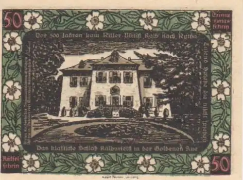 Gutschein Kalbsrieth Schloss in der Gold. Aue 92.138