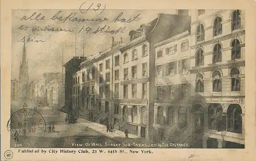 New York Wall Street Sub-Treasury gl1903 118.647