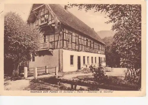 Gasthaus zum Falken im Selketal im Harz gl1925 91.725