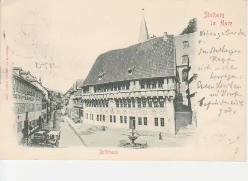 Stolberg i.H. Rathaus gl1900 92.209