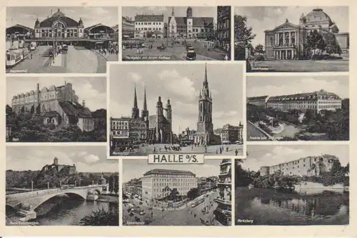 Halle an der Saale Mehrbildkarte gl1939 91.436