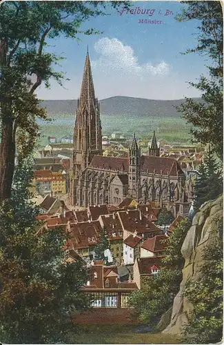 Freiburg Münster feldpgl1917 134.382