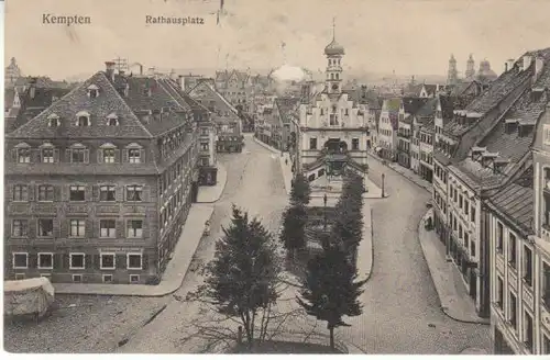 Kempten Allgäu Rathausplatz feldpgl1914 B5642