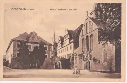 Merseburg Partie am Schloß und Dom gl1911 91.685