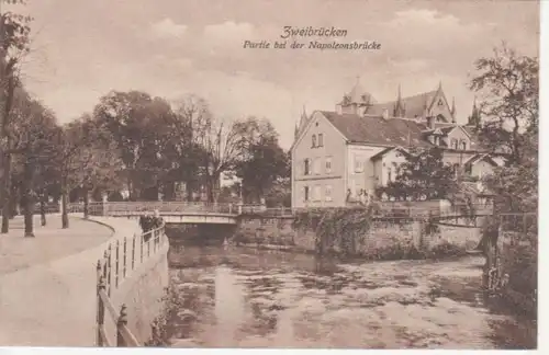 Zweibrücken Partie Napoleonsbrücke feldpgl1916 93.517