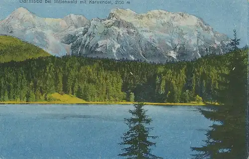 Barmsee bei Mittwald mit Karwendel ngl 119.939