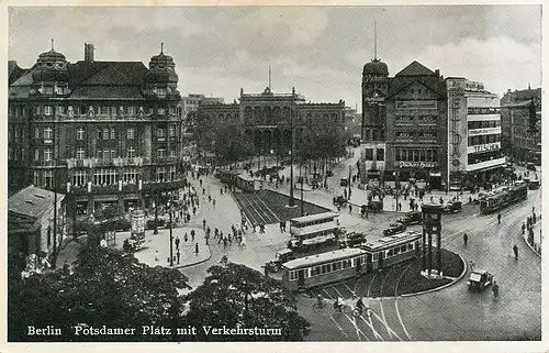 Berlin Potsdamer Platz mit Verkehrsturm gl1935 117.619