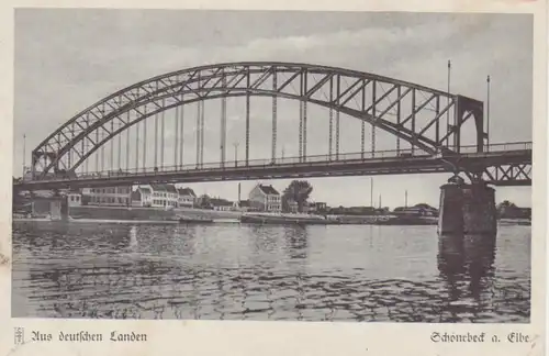 Schönebeck Die Elbbrücke ngl 90.766