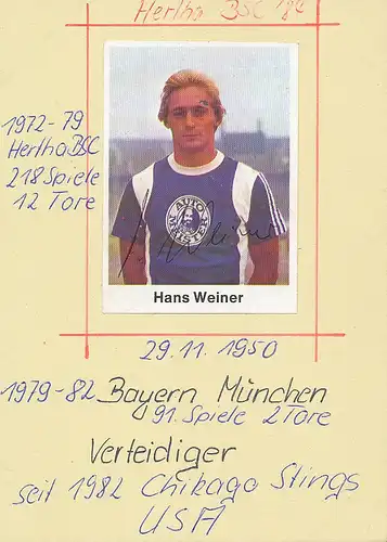 Fußball: FC Bayern München Hans Weiner 112.550