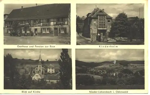 Nieder-Liebersbach Gasthaus Rose glca.1950 5.059