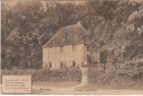 Weimar Goethe Gartenhaus ngl B4471