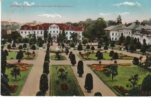 Gotha Orangerie m.Schloß Friedrichsthal gl1912 B4383