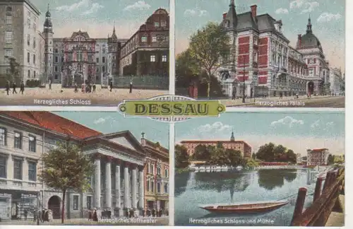 Dessau Schloss Palais Theater Mühle gl1933 92.017