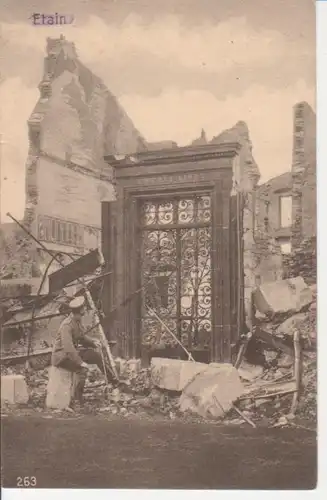 Etain Zerstörte Gebäude feldpgl1916 201.014