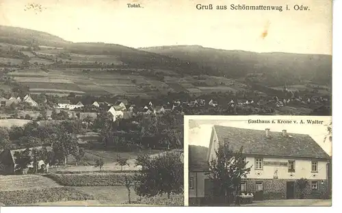 Schönmattenwag Gasthaus z. Krone Totale gl1934 5.042