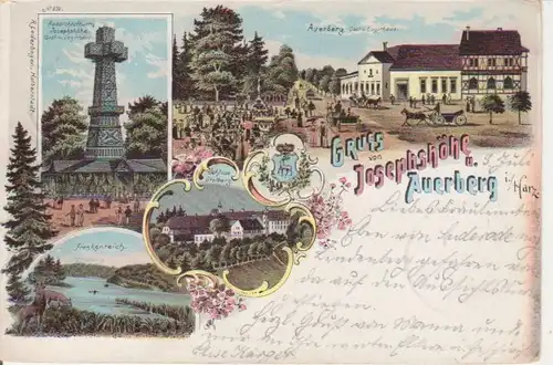 Josephshöhe/Auerberg Litho Gasthaus gl1898 92.123