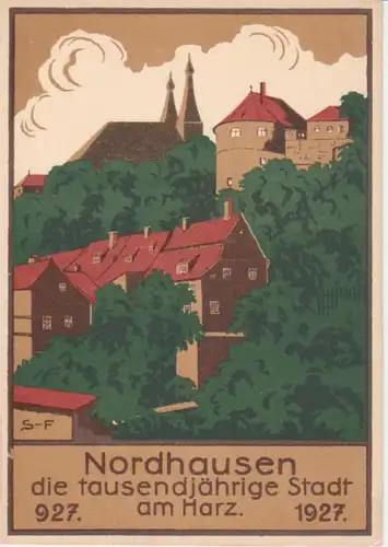 Nordhausen Amtl. Karte zur Jahrtausendfeier ngl 92.843