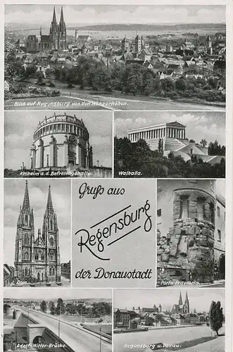 Regensburg Teilansichten Panorama ngl 120.589