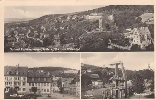 Solbad Frankenhausen /Kyffh. 3 Ansichten gl1960 92.233