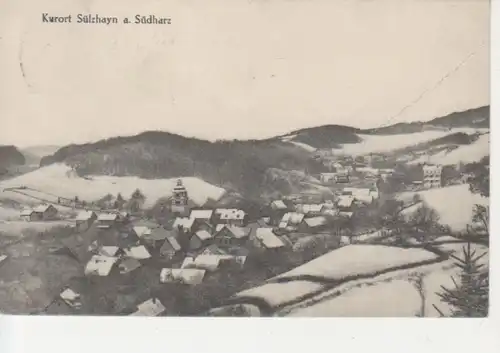 Sülzhayn Panorama im Winter gl1912 92.826