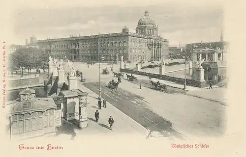 Berlin Schlossbrücke mit Schloss ngl 117.667