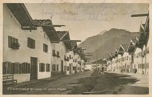 Mittenwald Straße im alten Markt gl19? 126.147