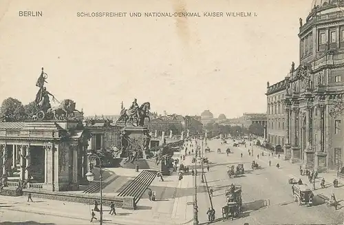 Berlin Schlossfreiheit und National-Denkmal ngl 117.706