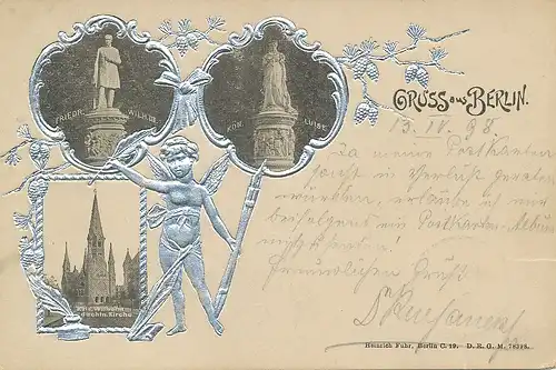 Berlin Denkmale F. Wilh. U. Kön. Luise gl1898 117.319